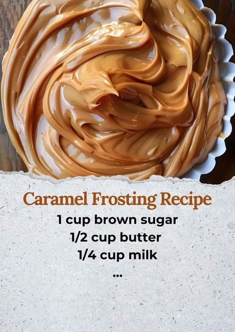 Grandma's Old Time Canning Recipes | Caramel Frosting Recipe😍 | Facebook Brown Sugar Icing Recipe, Caramel Frosting Recipe, Brown Sugar Icing, Icing Recipes, Frosting Recipes Easy, Caramel Icing, Christmas Baking Recipes, Sugar Frosting, Cake Frosting Recipe