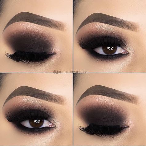 Easy Eye Makeup Tutorial, Prom Eyes, Smokey Eye Easy, Natural Smokey Eye, Prom Eye Makeup, Natural Eyeshadow, Simple Eye Makeup, Top Makeup Products, Highlighter Makeup