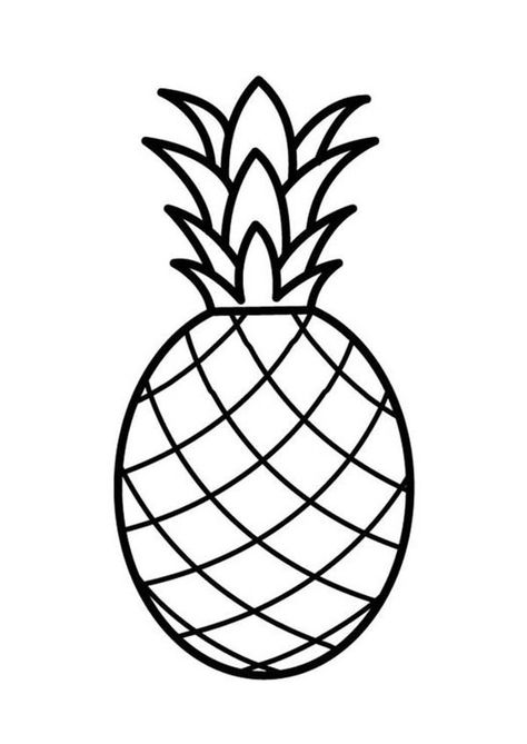 Coloring Pages Printable Pineapple, from Plants Coloring Pages blogs #coloring #coloringpages #printable Tropisk Fest, Free Quilling Patterns, Pineapple Clipart, Pineapple Drawing, Coloring Pages For Teenagers, Fruit Coloring Pages, Fruits Drawing, Fruit Picture, Cute Pineapple