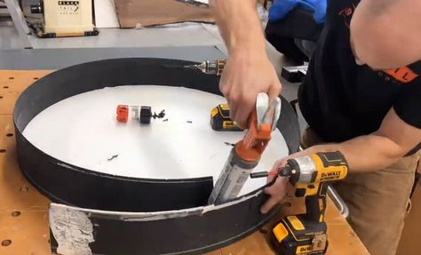 How to Make a Round Epoxy Table Mold — Blacktail Studio Epoxy Table Mold, Diy Resin Table, Resin And Wood Diy, Epoxy Wood Table, Wood Resin Table, Resin Table Top, Diy Table Top, Epoxy Table Top, Epoxy Resin Diy