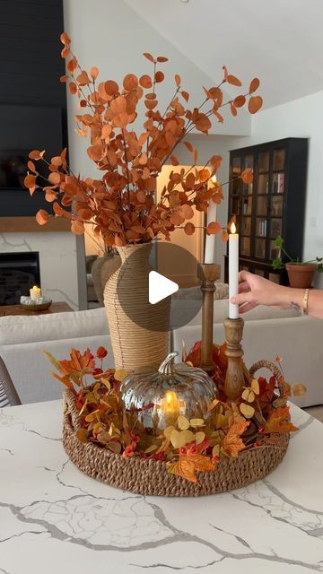 MJHome on Instagram: "Decorate for fall with me! Shop our in stock Fall Decor at mjhomedecor.com 📦" Rustic Fall Decor Ideas, Fall Foyer Table Decor, Foyer Table Decor, Fall Tray Decor, Fall Tray, Decorate For Fall, Foyer Table, Rustic Fall Decor, Fall Thanksgiving Decor