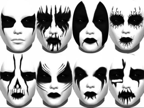 Corpse Make Up Metal, Metalhead Face Paint, Corpse Makeup Metal, Mayhem Corpse Paint, Black Metal Face Paint, Female Corpse Paint, Corpse Face Paint, Corpse Makeup Black Metal, Corpse Paint Men