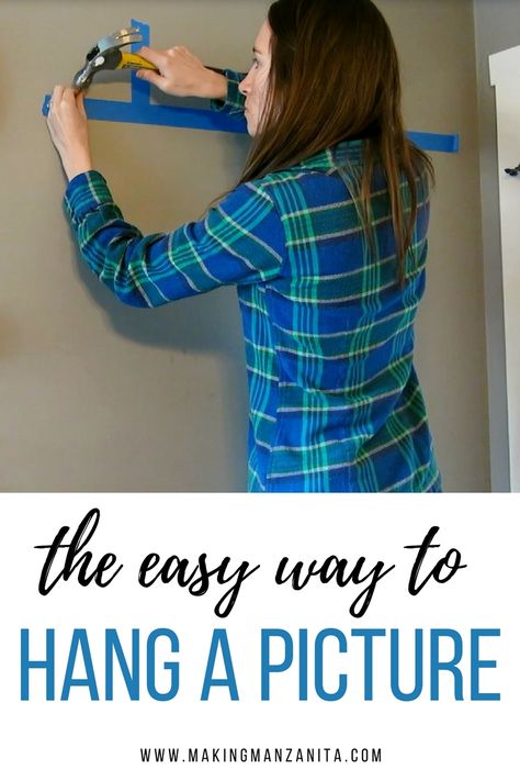 How To Hang A Picture The Easy Way Hang Frames On The Wall, Picture Hanging Tips, Hanging Pictures On The Wall, Pictures On Wall, Diy Canvas Frame, Ireland Honeymoon, Hang A Picture, Light Up Canvas, Mother Daughter Projects