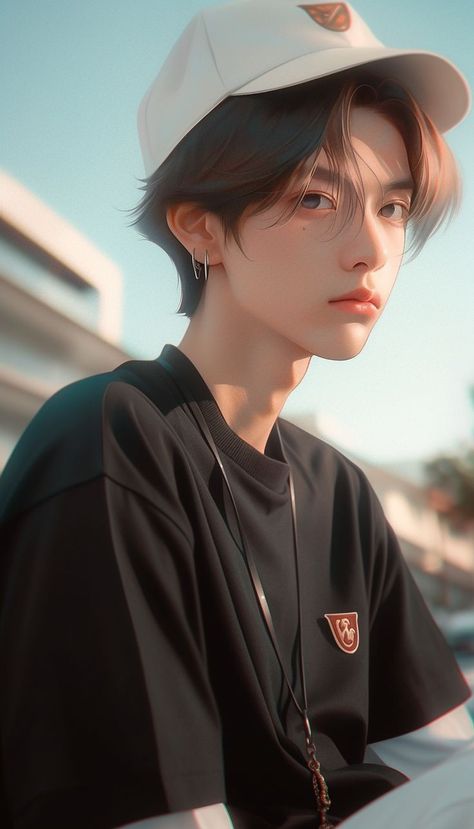 Korean Anime Boy, Handsome Anime Characters, Boy Digital Art, Stylish Artwork, Korean Anime, Visual Elements, Anime Fashion, Cute Funny Cartoons, Korean Wedding