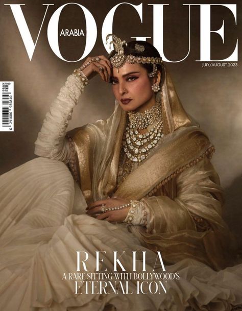 Vogue Arabia Magazine - Get your Digital Subscription Rekha Vogue, Stylist Vision Board, Indian Royal Aesthetic, Aham Prema, Desi Cottagecore, Bollywood Celebrity Outfits, China Vogue, Vogue Taiwan, Vogue Arabia