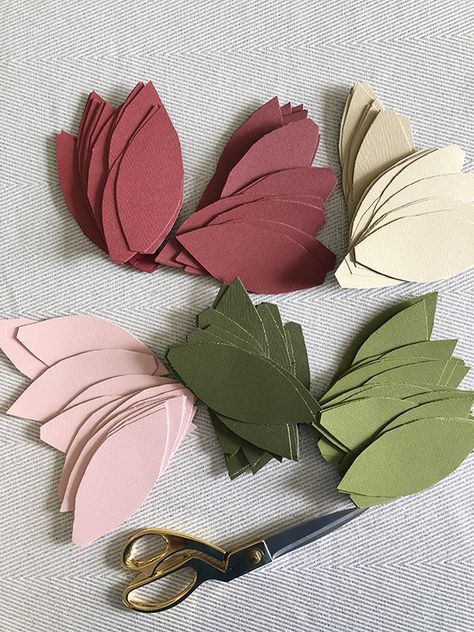 Colorful Paper Leaf Garland for Fall | Less Than Perfect Life of Bliss | home, diy, travel, parties, family, faith Paper Tree Garland, Paper Marigolds, Paper Leaf Garland, Diy Paper Garland, Diy Leaf Garland, Magnolia Leaf Garland, Leaves Garland, Paper Leaf, Fall Leaf Garland