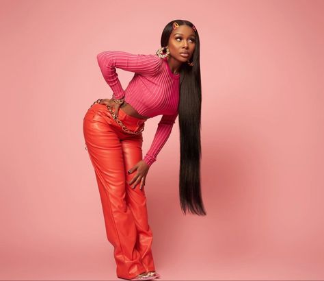 @officialplt Jayda Wayda Photoshoot, Jayda Wayda, Asian Doll, Blazer Set, Faux Leather Fabric, Faux Leather Pants, Straight Leg Trousers, Leather Blazer, Video Editor