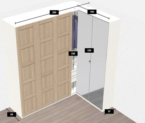 Armoire d'Angle PAX Pax Ikea Corner, Ikea Pax Angle, Pax Ikea Angle, Armoire Pax Ikea, Porte Grimo Ikea, Dressing Angle, Dressing Ikea 35 Cm, Dressing Ikea, Armoire D'angle