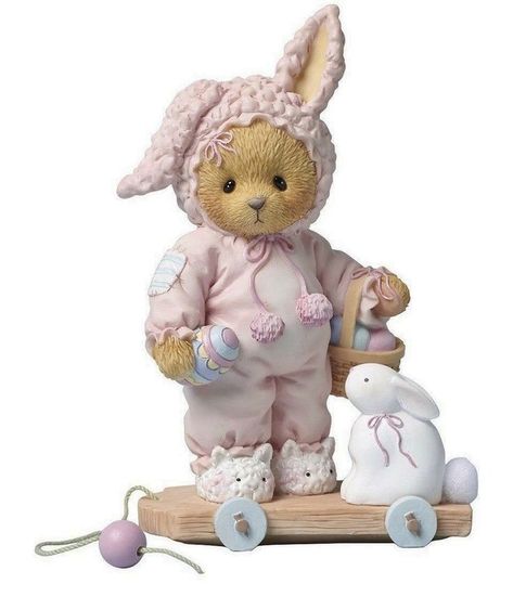 🎀 Easter Figurine, Teddy Collections, Calico Kitten, Bunny Costume, Bunny Figurine, Cherished Teddies, Bear Figurine, Boyds Bears, Cute Teddy Bears