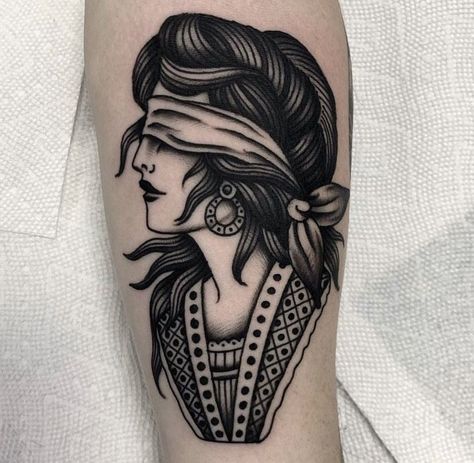 #tattoo #tattoos #inked #tattooart #tattooed #tattooideas #tattoodesign #tattooinspiration #tattoosleeve #tattooflash #inkedgirls #tattooedwomen  #InkLaughs  #TattooFails Old School Lady Tattoo, Old School Woman Tattoo, Lady Head Tattoo Traditional, Romani Woman Tattoo, Woman Head Tattoo, Tattoo Traditional Woman, Traditional Portrait Tattoo, Traditional Woman Tattoo, Traditional Lady Head Tattoo