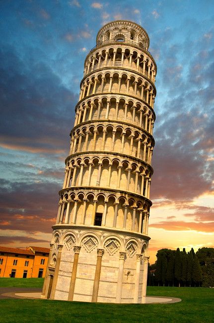 Leaning Tower of Pisa - Tuscany, Italy - Seven Wonders of the Medieval World Palmanova Mallorca, Pisa Tower, The Leaning Tower Of Pisa, Tower Of Pisa, Pisa Italy, Italy Painting, Places In Italy, Pretty Star, Seven Wonders