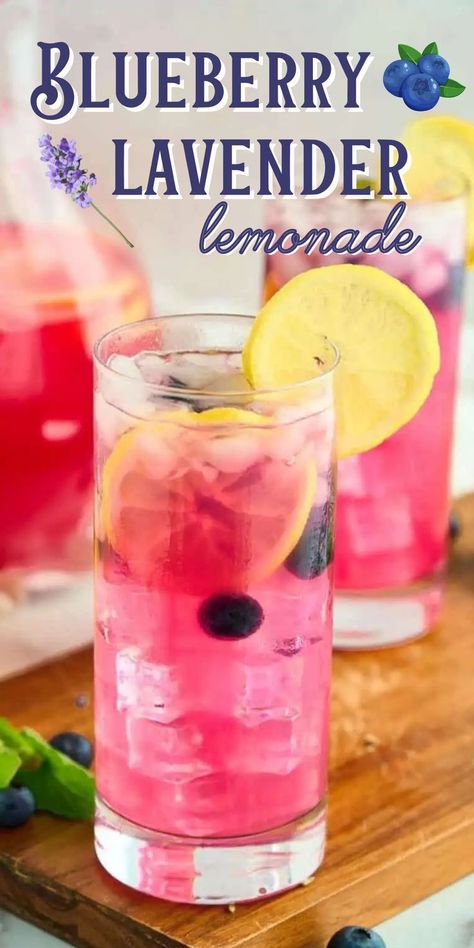 Blueberry Lavender Lemonade, Copycat Outback, Lavender Drink, Lavender Cocktail, Blueberry Lavender, Blueberry Vodka, Lemon Vodka, Lavender Recipes, Vodka Lemonade