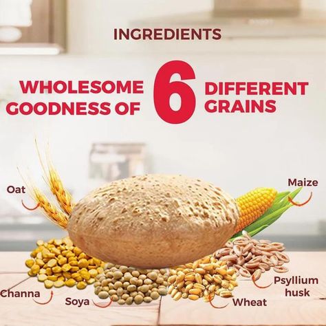 Looking to switch to atta with more fibre that keeps your tummy happy? Look no further. Aashirvaad Atta with Multigrains provides you and your family with a high-fibre atta that aids digestion. Made with the choicest of grains sourced from fields across the country, this atta is made with love and care in India. Psyllium Husk Powder, Psyllium Husk, Food For Digestion, Healthy Benefits, Multigrain, Fiber Rich, Rich In Protein, Good Dates, Nutritional Value