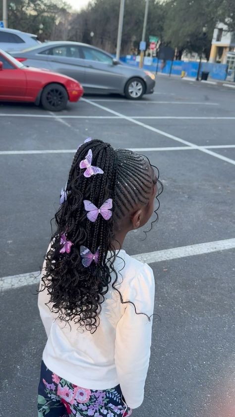 Jojo Braids | Erin🖤🩶🤍 Everything is included with every style💕. . . . . . #twinstyles #buns #stitch #stitchbraids #kidscornrows #tampahairstylist… | Instagram Two Buns Braids, Braided Up Ponytail For Kids, Black Girls Kids Hairstyles, Two Braided Buns, Kids Braided Ponytail, Kid Braids, Braid Styles For Girls, Braided Buns, Toddler Braids