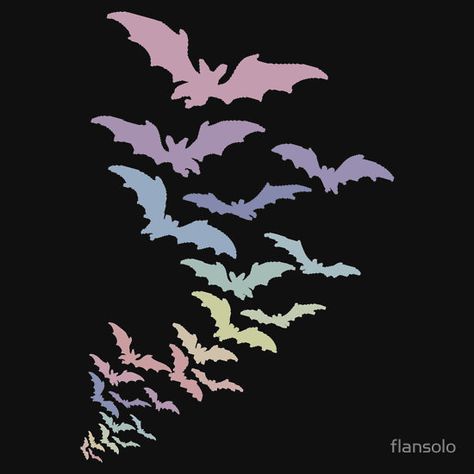 Pastel Bats by flansolo Idk Wallpaper, Cute Bats, Pastel Goth Art, Cute Bat, Moon Face, Goth Art, Backgrounds Phone Wallpapers, Pastel Goth, Phone Backgrounds