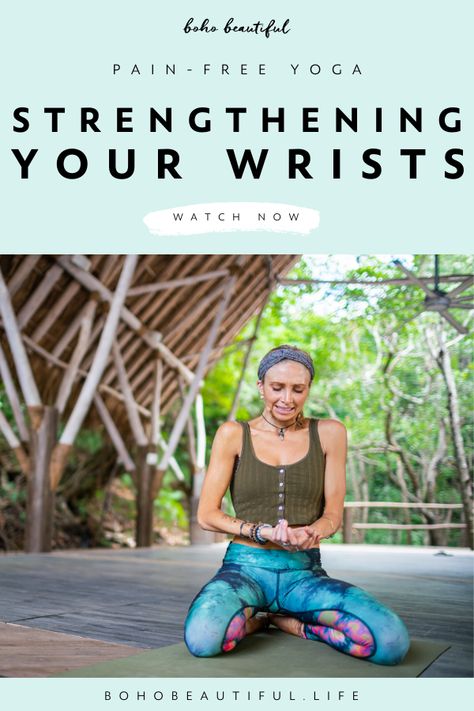 Wrist Strengthening, Boho Beautiful Yoga, Ankle Strengthening Exercises, Knee Strengthening Exercises, Wrist Pain, Boho Beautiful, Yoga Workouts, Health Recipes, Strengthening Exercises