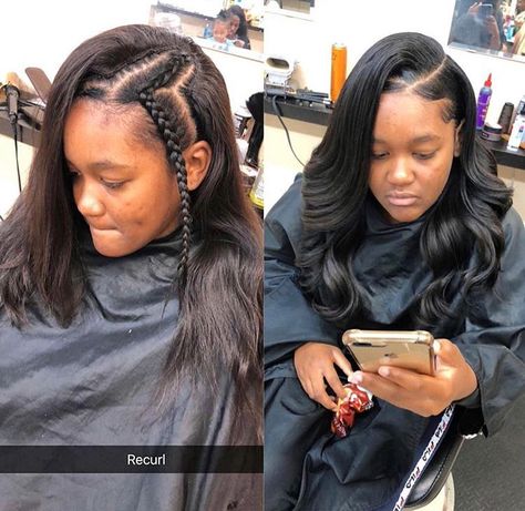 Check out @imanityee ❤️ Hair Side Part, Sew In Hairstyles, Weave Styles, Brazilian Hair Bundles, Straight Hair Bundles, Pelo Afro, Sew Ins, Human Hair Bundles, Hair Shows