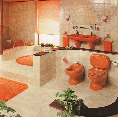 The 60s Interior on Instagram: “More 1975 Villeroy & Boch Designed by Luigi Colani . . . #60s #70s #80s #interior #home #vintage #vintageinterior #vintagehome #retro…” 1970s Bathroom, 70s Bathroom, 1970s Interior Design, 60s Interior, Luigi Colani, 80s Interior, 70s House, Villeroy And Boch, 70s Home