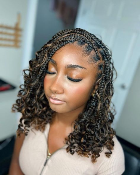 Braids With Highlights, Braids Hairstyles Ideas, Goddess Braid Styles, Best Braid Styles, Gorgeous Braids, Short Box Braids Hairstyles, Goddess Braids Hairstyles, Loose Waves Hair, Types Of Braids