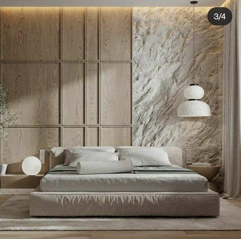 Raw Bedroom Design, Bedroom Moodboard Interior Design, Minimilastic Bedroom, Unique Bedroom Design Interiors, White Contemporary Bedroom, Bedroom Interiors, Bed Design Modern, Architectural Interior, Dekorasi Kamar Tidur