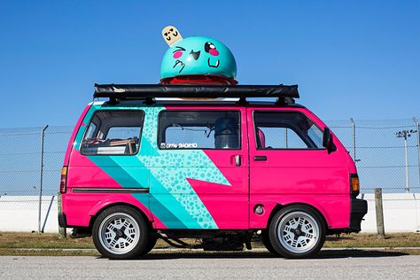 1992 Daihatsu Hijet – Little Snokyo Kei Van, Kei Truck, Daihatsu Hijet, Kei Cars, Custom Fender, Mini Vans, Harley Davidson Exhaust, Kei Car, Suzuki Carry