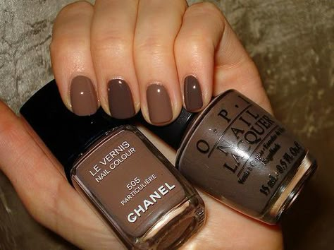 Love both these browns...cocomo ~ cocoa + mocha Pedi Colors, Neat Nails, Brown Nail Polish, Brown Nail, Chanel Nails, Fun Nail Colors, Nail Time, Super Nails, Nail Beauty