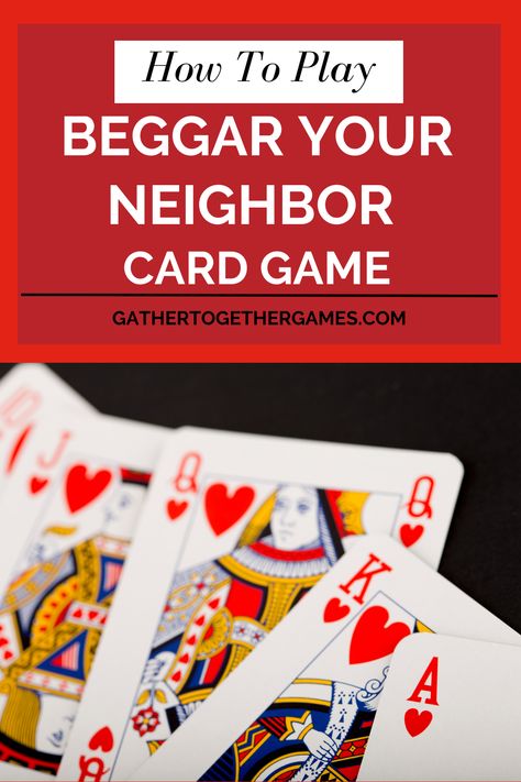 Discover the fun of playing Beggar Your Neighbor!   This detailed blog post covers everything you need to know about this easy-to-learn, luck-based card game that's perfect for family game nights or casual gatherings.   Learn the rules, understand the gameplay, and get tips for making the game even more exciting.  Click to read the full guide and get ready to challenge your friends and family!  #CardGames #FamilyFun #GameNight Screw Your Neighbor Card Game, Playing Card Box, Fun Card Games, Playing Card Games, Gather Together, Joker Is, Game Nights, Games For Teens, Family Reunions