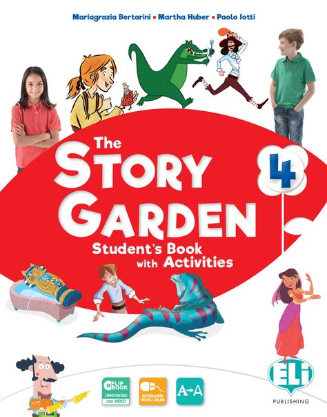 The Story Garden 4 - SB&WB English Books For Kids, Ingles Kids, English Textbook, Reading Comprehension For Kids, Improve Reading Comprehension, Primary English, English Grammar Book, Learning Books, English Books