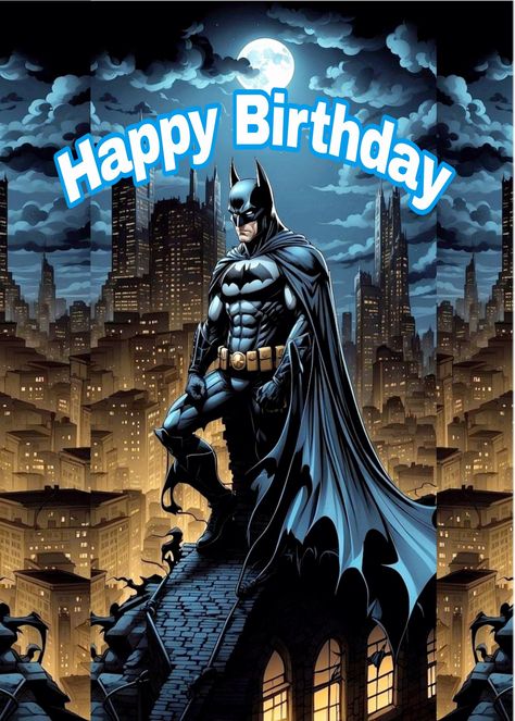 Batman Happy Birthday, Batman Humor, Happy Birthday Superhero, Batman Collectibles, Birthday Wishes For Son, Batman Inspired, Happy Birthday Kids, Batman Birthday Party, Batman Birthday