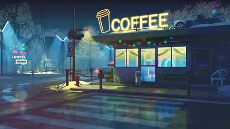 Imgur Post - Imgur Coffee Shop Music, Zoom Wallpaper, Night Coffee, Music For Studying, Coffee Wallpaper, Winter Coffee, Rainy Night, Sound Of Rain, 판타지 아트