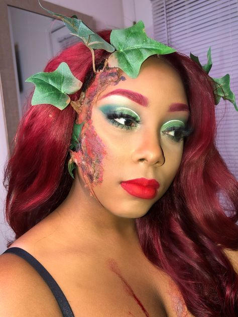 Halloween MakeUp Ivy Makeup, Poison Ivy Makeup, Makeup Easy, Halloween Makeup Easy, Halloween Makeup Looks, Poison Ivy, Simple Makeup, Halloween Makeup, Halloween Face