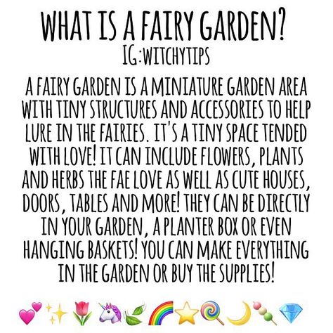 Tips for Witches Everywhere! ✨ on Instagram: “Faerie gardens have been becoming increasingly popular these past few years! You can purchase faerie garden supplies online or in stores…” Faerie Garden, Witchy Garden, Witchy Tips, Terra Cotta Pots, Green Witchcraft, The Fae, Faeries Gardens, Wiccan Witch, Magick Spells