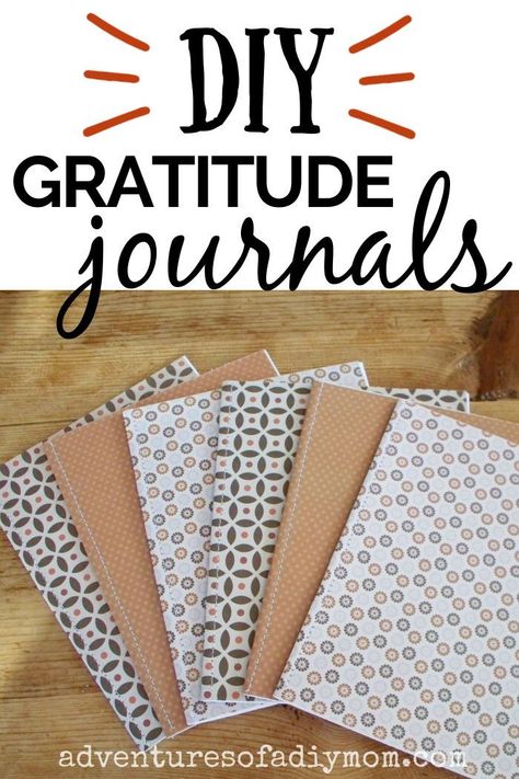 Make your own gratitude journals with this quick and easy DIY. Homemade Notebook, Thanksgiving Goodies, Homemade Journal, Diy Mom, Handmade Journals Diy, Gratitude Journals, Prayer Journaling, Quick And Easy Crafts, Autumn Recipes