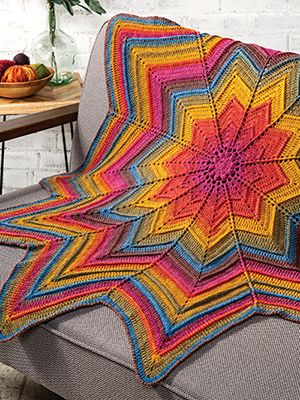 Sneak Peek – February 2019 Lion Brand Mandala Yarn, Crochet Ripple Afghan, Throw Crochet, Mandala Yarn, Crochet Kits, Crochet Throw Pattern, Crochet Blanket Afghan, Crochet Throw Blanket, Cozy Throw Blanket