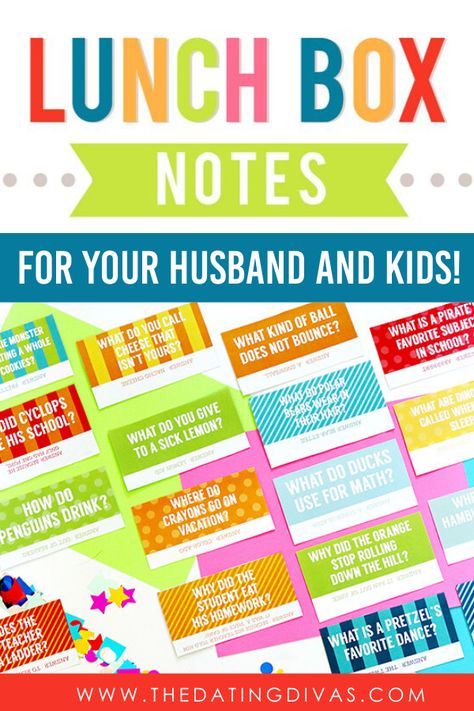 Lunch Box Jokes For Husband, Lunch Love Notes Husband, Lunchbox Notes For Husband, Lunch Box Notes For Husband, Lunch Notes For Husband, Lunch Jokes, Notes For Kids Lunches, Husband Lunch, Husband Ideas