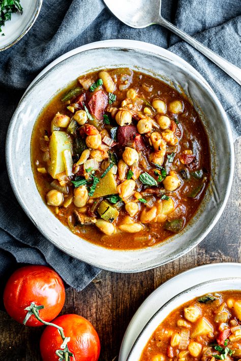 Persian Chickpea & White Bean Soup (Vegan Abgoosht) Persian Vegan, White Bean Soup Vegan, Bean Soup Vegan, Dinner Rotation, Chickpea Soup, Persian Cuisine, Chickpea Stew, Soup Vegan, Vegan Beans