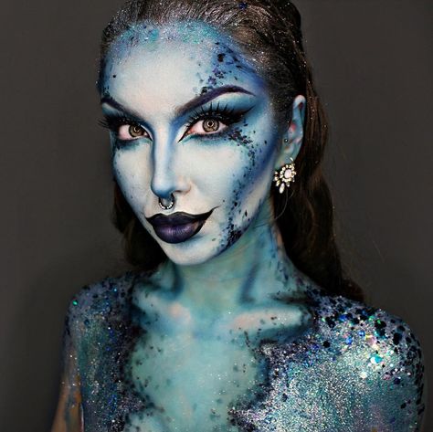 Mermaid Products, Anime Festival, Makeup Suggestions, Mehron Makeup, Glitter Mermaid, Mermaid Halloween, Effects Makeup, Mermaid Makeup, Special Effects Makeup