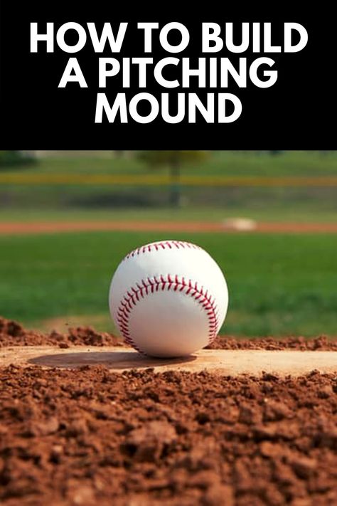 For the baseball fanatic, practice never ends, and with this How to Build a Pitching Mound Guide, you can practice right at home! Get the full tutorial at OwnTheYard.com! Diy Baseball Mound, Diy Pitchers Mound, Diy Pitching Mound Baseball, Pitching Mound Diy, Pitching Mound, Baseball Dugout, Backyard Baseball, Softball Pitcher, Baseball Drills