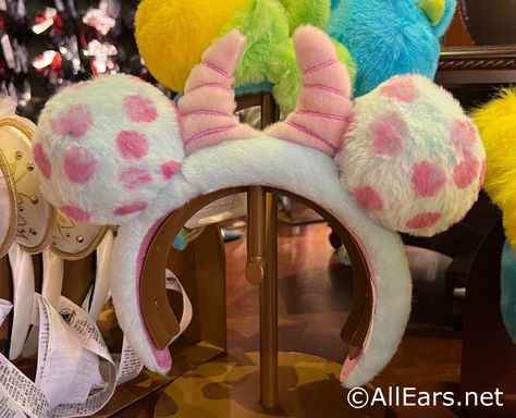 Pixar Fans! These New Fuzzy Disney Ears Are for YOU - AllEars.Net Sully Ears, New Years Eve Pictures, Disney Statues, Sully Monsters Inc, Disney Menus, Disney Ears Headband, Disney World Rides, Disney Mickey Ears, Disney World Restaurants