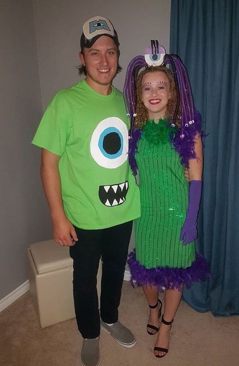 Monsters Inc Halloween 2017 Mike Wizowski & Celia Celia And Mike Costume, Mike And Celia Costume, Mike Wazowski And Celia Costume, Celia Monsters Inc Costume, Mike Wazowski And Celia, Celia Costume, Monsters Inc Celia, Mike Wazowski Costume, Monsters Inc Halloween