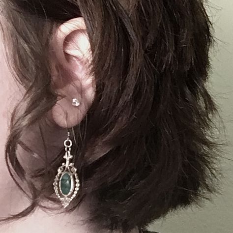 Green Earrings Aesthetic, Earring Aesthetic, Sacrificial Lamb, Vampire Hunters, Green Earring, Oc Aesthetic, Earrings Aesthetic, Vampire Hunter, Green Earrings