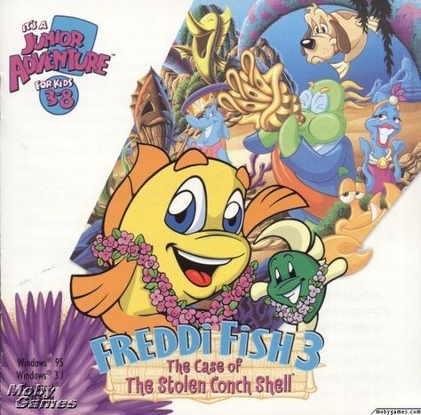 Freddi Fish was one of your BFFs. | 10 Educational Computer Games ’90s Kids Will Remember Computer Games For Kids, Childhood Memories 90s, Shell Game, Back In My Day, 2000s Nostalgia, Computer Games, 90s Childhood, Jewel Case, 90s Nostalgia