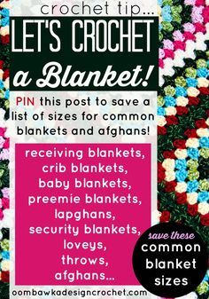 Blanket and Afghan Sizes for Crochet Tips Afghan Sizes, Crochet Blanket Sizes, Crochet For Beginners Blanket, Crochet Blanket Designs, Crochet Blanket Afghan, Afghan Pattern, Crochet Stitches Tutorial, Afghan Crochet Patterns, Crochet Chart