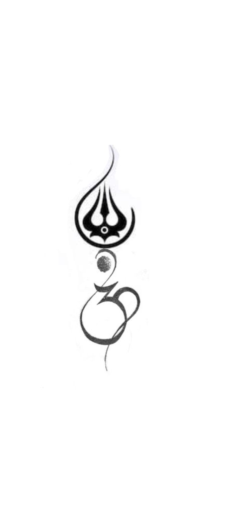 Om Sign Om Symbol, Trishakti Tattoo, Hinduism Tattoos For Men, Tattoo Mantra, Trishul Design, Devotion Tattoo, Om Trishul Tattoo, Om Logo, Love Life Tattoo