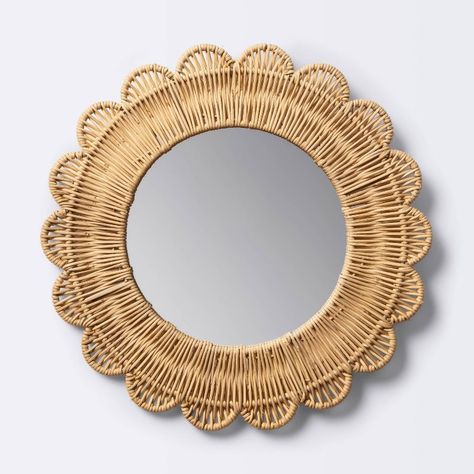 Starburst Mirror Wall, Boho Mirror, Wicker Mirror, Cloud Island, Rattan Mirror, Decorative Sculpture, Oval Mirror, Big Girl Rooms, Round Wall Mirror