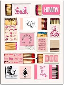 Retro Matchbook Wall Art Funky Aesthetic Print for Apartment Pink Bar Cart Art Funky Wall Decor 24x36"Unframed Art Bedroom Aesthetic, Abstract Wall Art Bedroom, Wine Pictures, Girl Dorm Decor, Art Bedroom Ideas, Posters Colorful, Wall Art Bedroom Paint, Cheers Wine, Funky Aesthetic