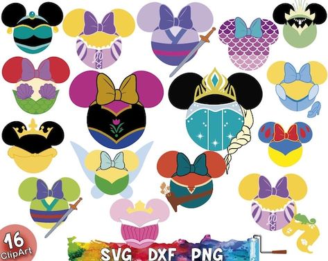 Disney Princess Svg, Princess Svg, Disney Mouse, Image Svg, Disney Svg, Pumpkin Svg, Mickey Head, Frozen Disney, Mickey Mouse Ears