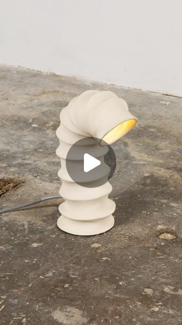 ADORNO on Instagram: "Melo 3 – Handcrafted Sculptural Ceramic Lamp by melo clay  Melo 3, a ceramic lamp by the England-based designer, melo clay, cleverly combines soft minimalism and neo-industrial style. This cream-colored table lamp, inspired by wet clay’s natural response to gravity, is part of a limited collection of sculptural lighting fixtures. Melo 3’s versatile design makes it suitable for reading, working, and ambient lighting. . . . . . #ceramicdesign #ceramics #clay #makingoff #ceramiclamp #lamp #lampdesign #tablelamp #tablelampdesign #claycraft #ceramiccraft" Neo Industrial, Colored Table, Sculptural Lighting, Lamp Inspired, Soft Minimalism, Table Lamp Design, Colorful Table, Ceramic Lamp, Ceramic Design