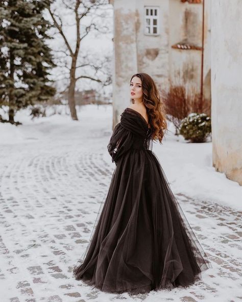 Cottagecore Wedding Dresses, Corset Wedding Gown, Alternative Wedding Gown, Non Traditional Wedding Dress, Vestido Convertible, Gorgeous Wedding Dress Princesses, Gothic Cottagecore, Black Tulle Dress, Cottagecore Wedding