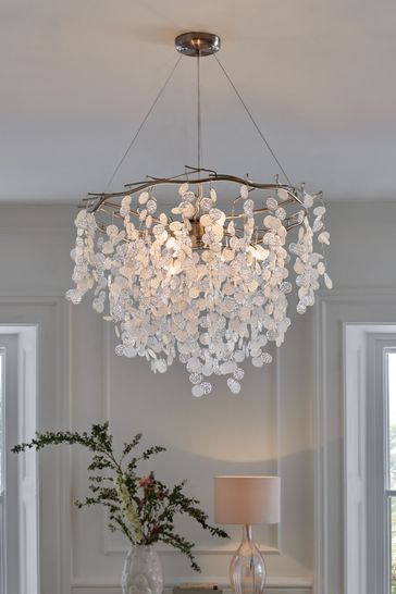 Light Fixtures For Hallway Ceilings, 2 Ceiling Lights In Bedroom, Next Chandelier, Pretty Ceiling Lights, Victorian Style Lighting, Beaded Ceiling Light, Landing Lights Upstairs, Hallway Chandelier Entryway, Statement Ceiling Light